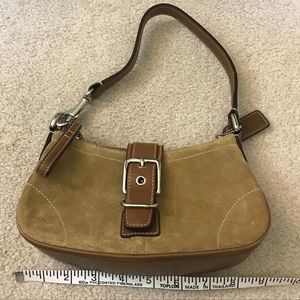 Suede Coach Purse